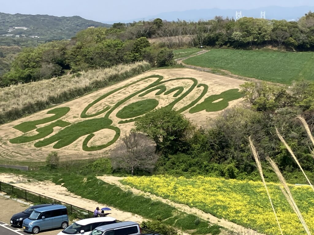 あわじ花さじき 地上絵