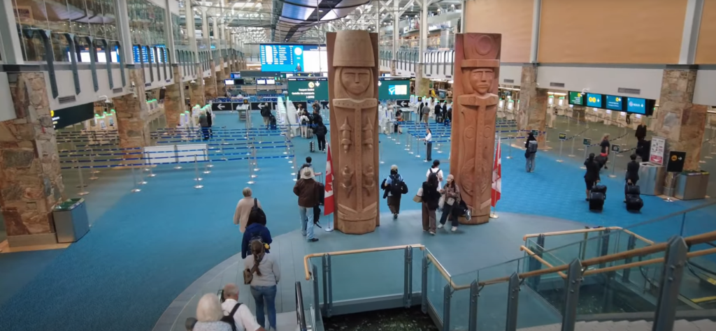 到着後入国審査へ